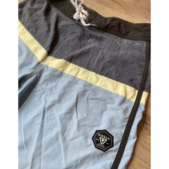 Vissla Boardshorts Mens Size 31 Bathing Suit Swim‎ Surf Blue - Picture 2 of 7